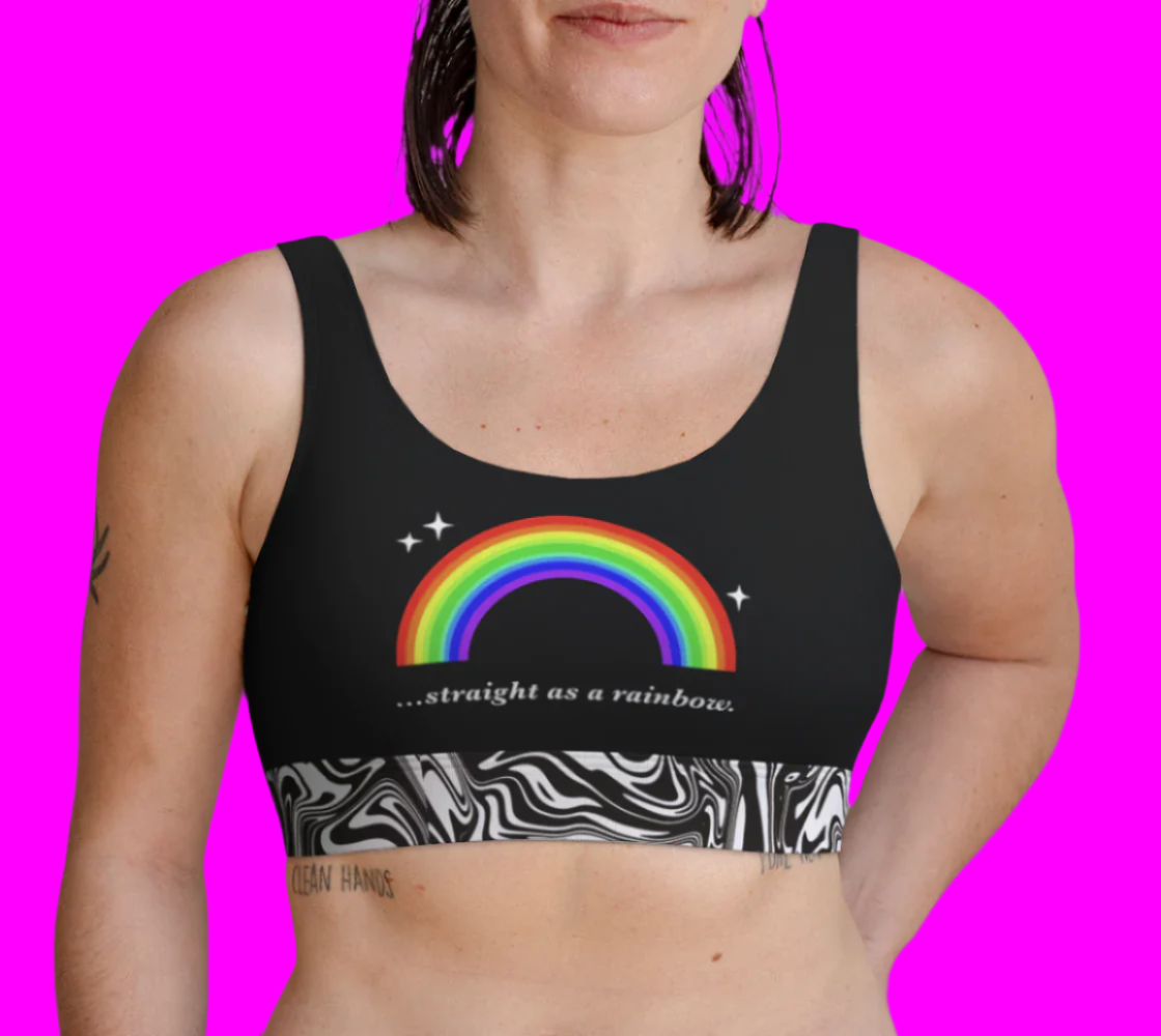straight as a rainbow scoop bralette Nadia Rose Designs LLC
