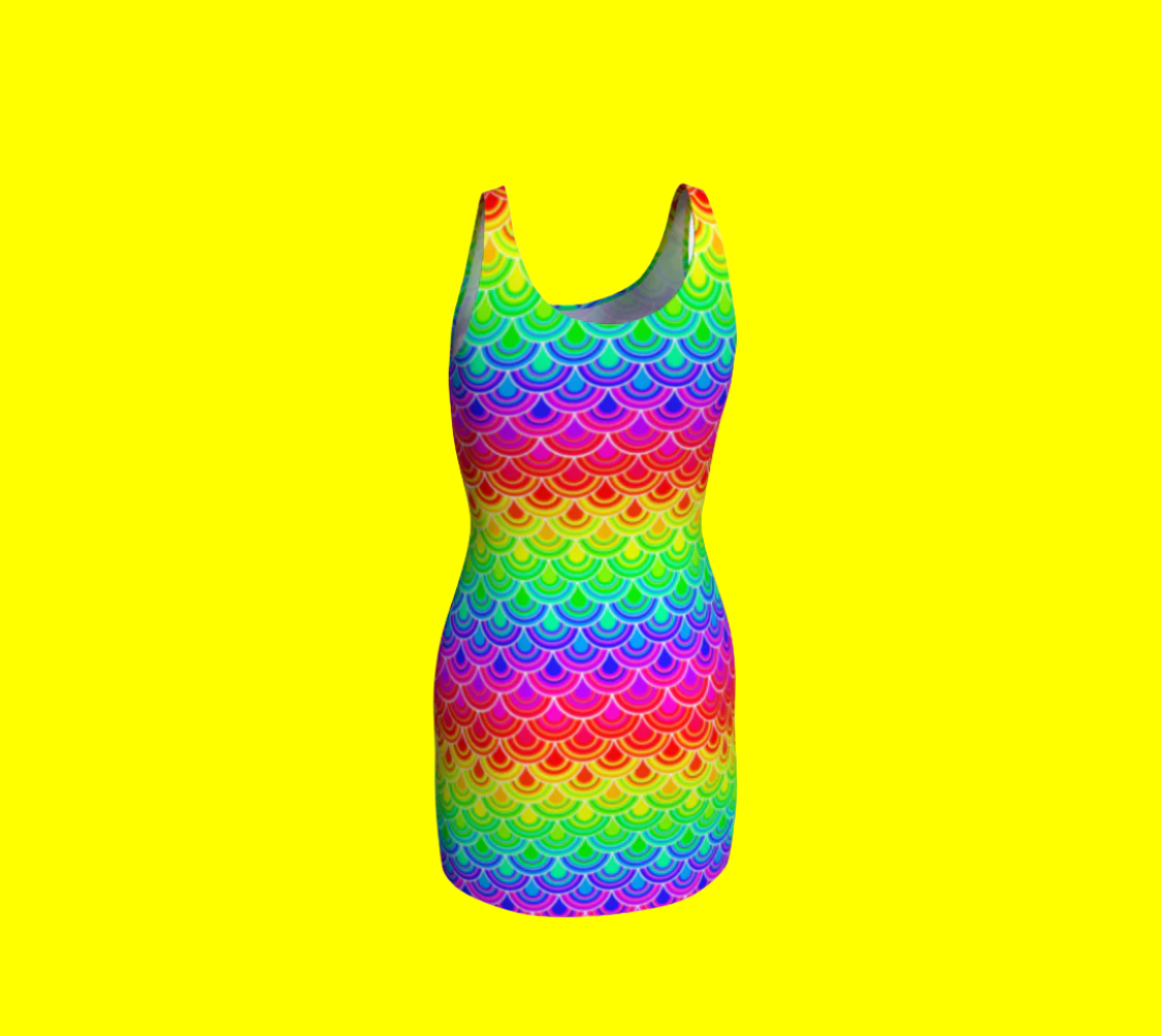 The Never-ending Rainbow body-con Dress