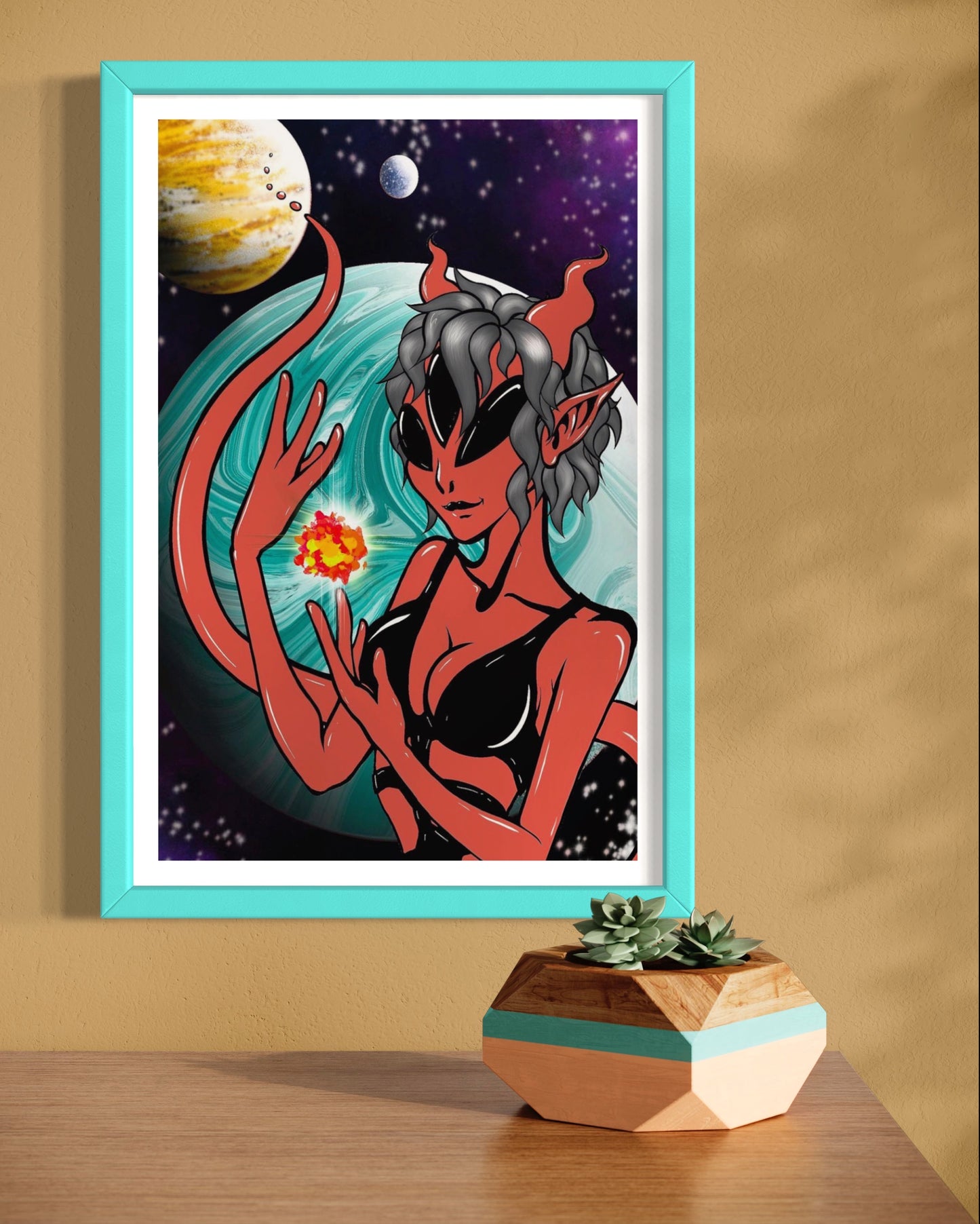 "Space Girl Manifesting" 11"x17" Poster