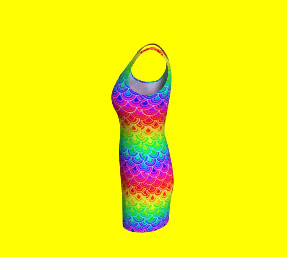 The Never-ending Rainbow body-con Dress