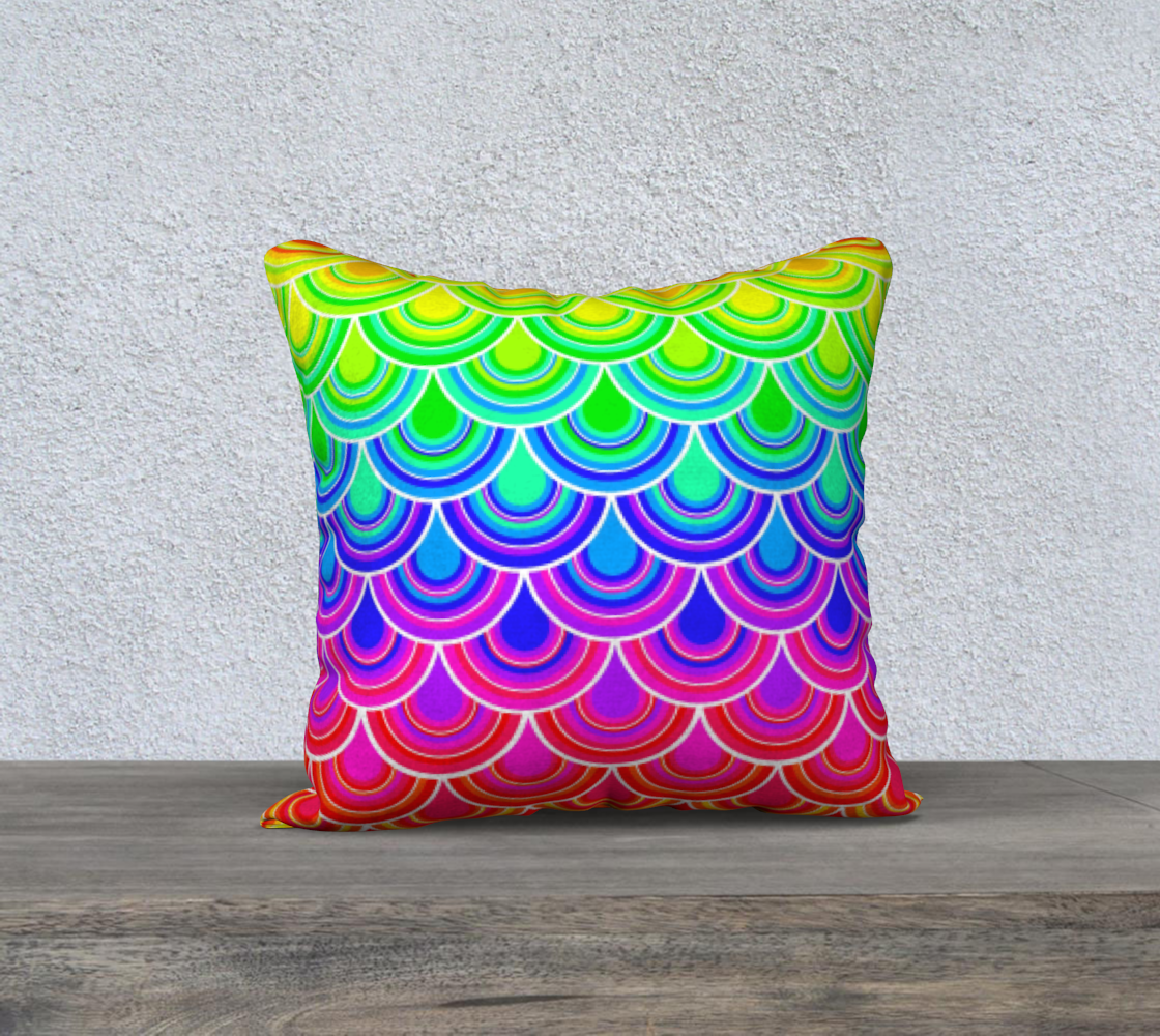 Never ending rainbow // 18x18 Pillow Case