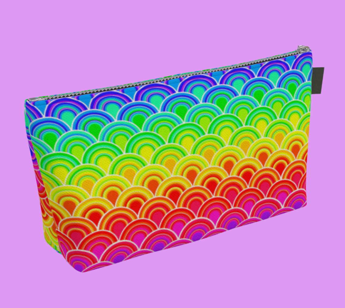 rainbow makeup bag