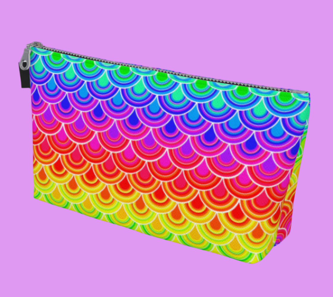 rainbow makeup bag