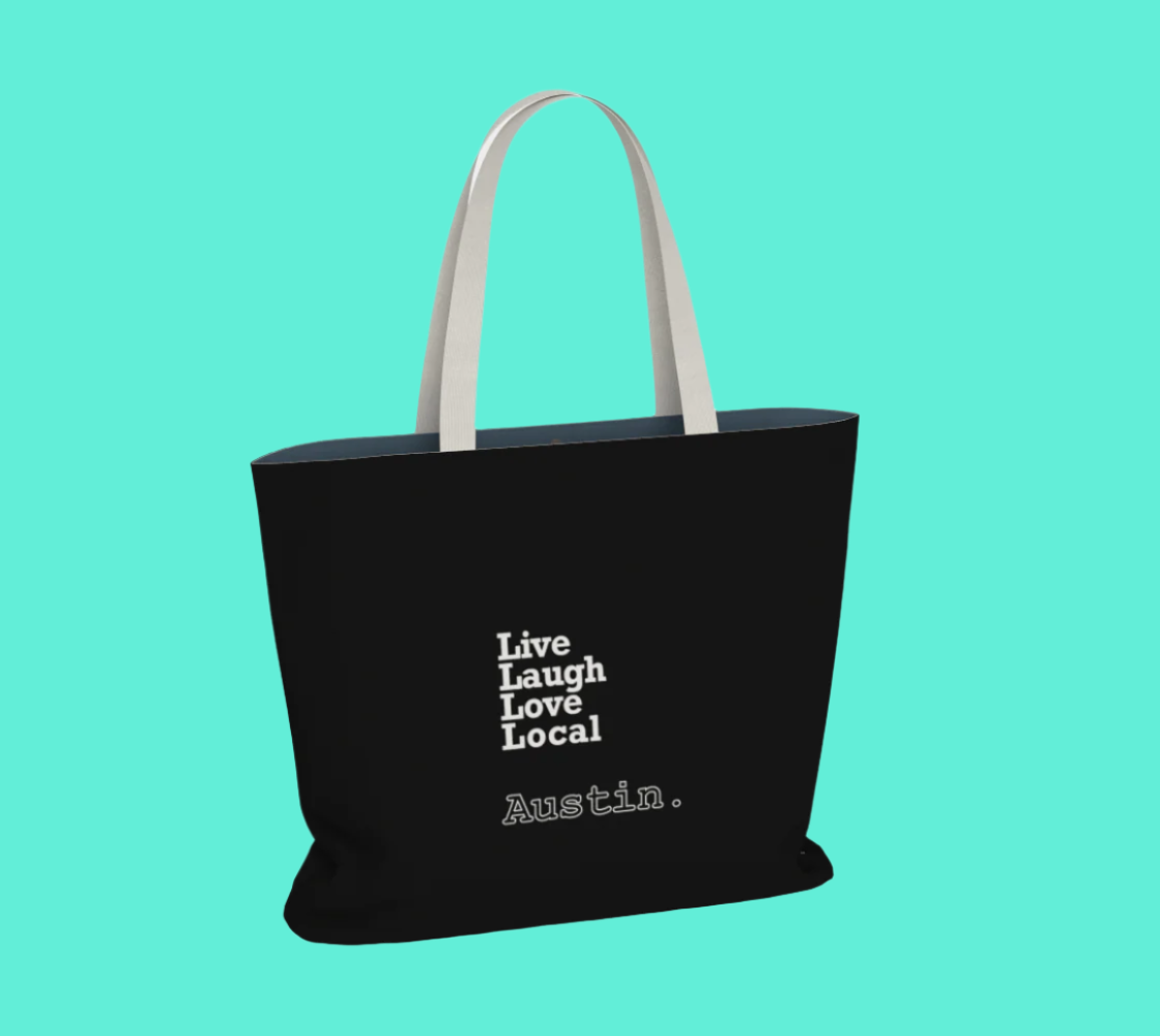 ❤️Local Austin // black TOTE